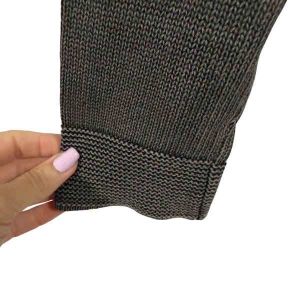 Carbon2Cobalt Gray Black Ribbed Sweater Size M - Picture 4 of 7